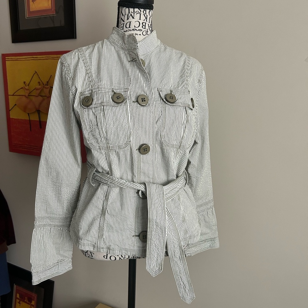 Women's Classic Striped Utility Jacket